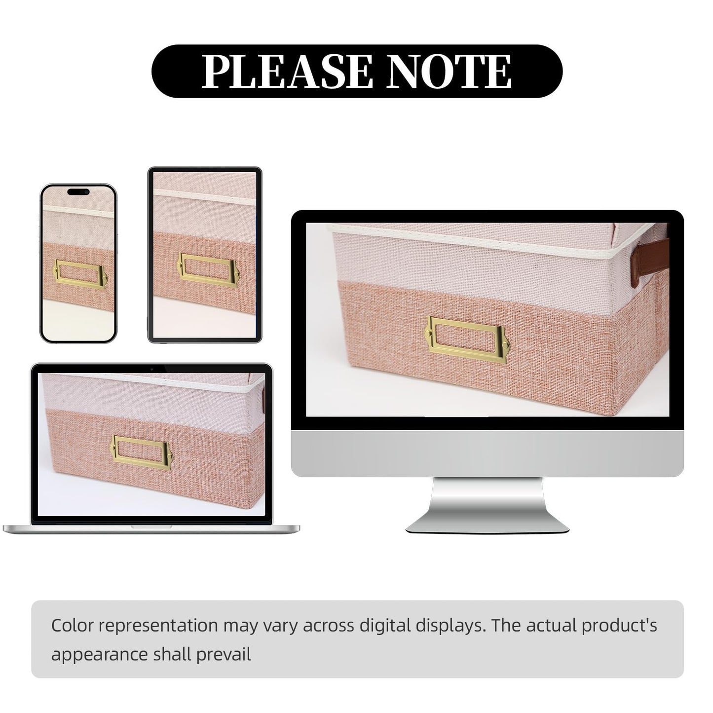 Vienrose Greeting Card Organizer Box with 20 Removable Dividers, 84 Labels, Large Capacity Foldable Storage Box for Photos, Postcards, Stickers & Keepsakes, Portable Linen Organizer, Pink&Lotus