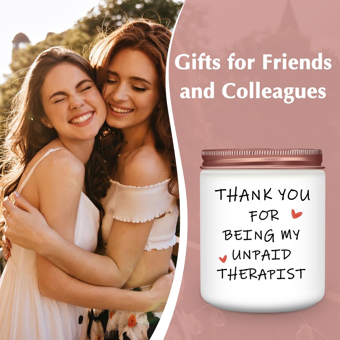 Best Friend Birthday Gifts for Women, Funny Mothers Day Friendship Sister Coworkers Bestie Mom Gag Gift for Her, Lavender Scented Candles