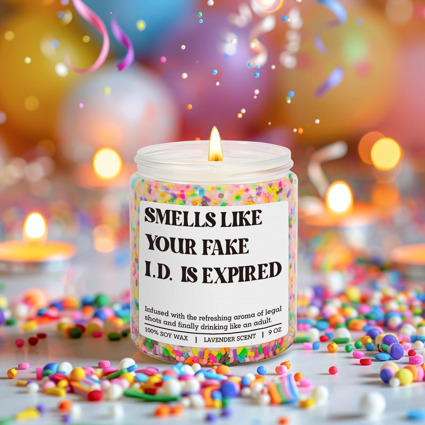 GSPY Scented Candle - 21st Birthday Gifts for Women, Female - Happy 21 Year Old Birthday Gifts for Him, Her - Cool 21st Bday Candle for Girls, Boys - Funny Turning 21 Ideas for Friend, Daughter, Teen
