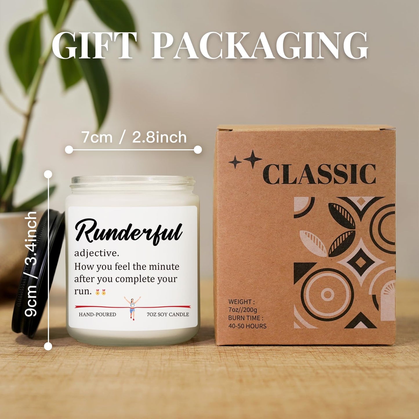 Funny Gifts for Runners Women, Marathon Runners Gifts - Handmade Lavender Soy Wax Candle, Mothers Day Running Gift, Marathon Essentials, Half Marathon, Track and Field, Running Accessories for Women