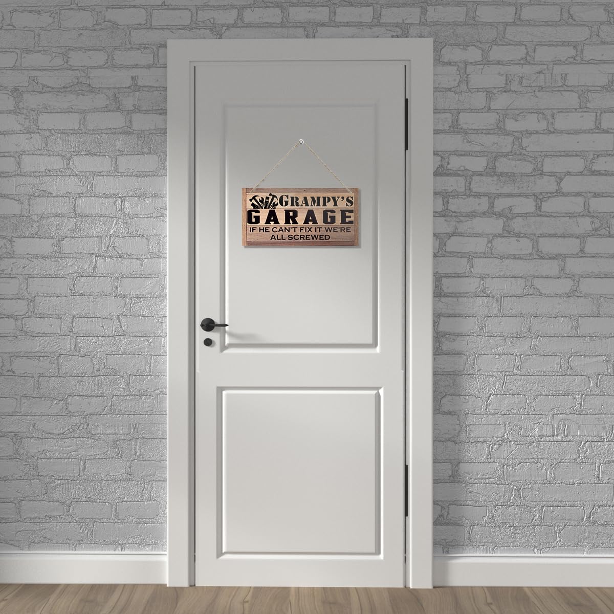 Grampy Gift, Grampy's Garage Sign Gift for Mechanic, Decorative Hanging Wall Plaque Wood Sign, Garage Hanging Decor, Farmhouse Home Decor, Funny Garage Decor, Father's Day Gift for Grampy Grandpa Dad