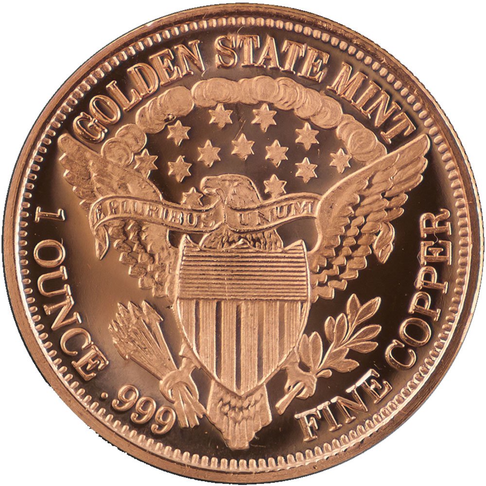 Peace Design 1 oz .999 Copper Round