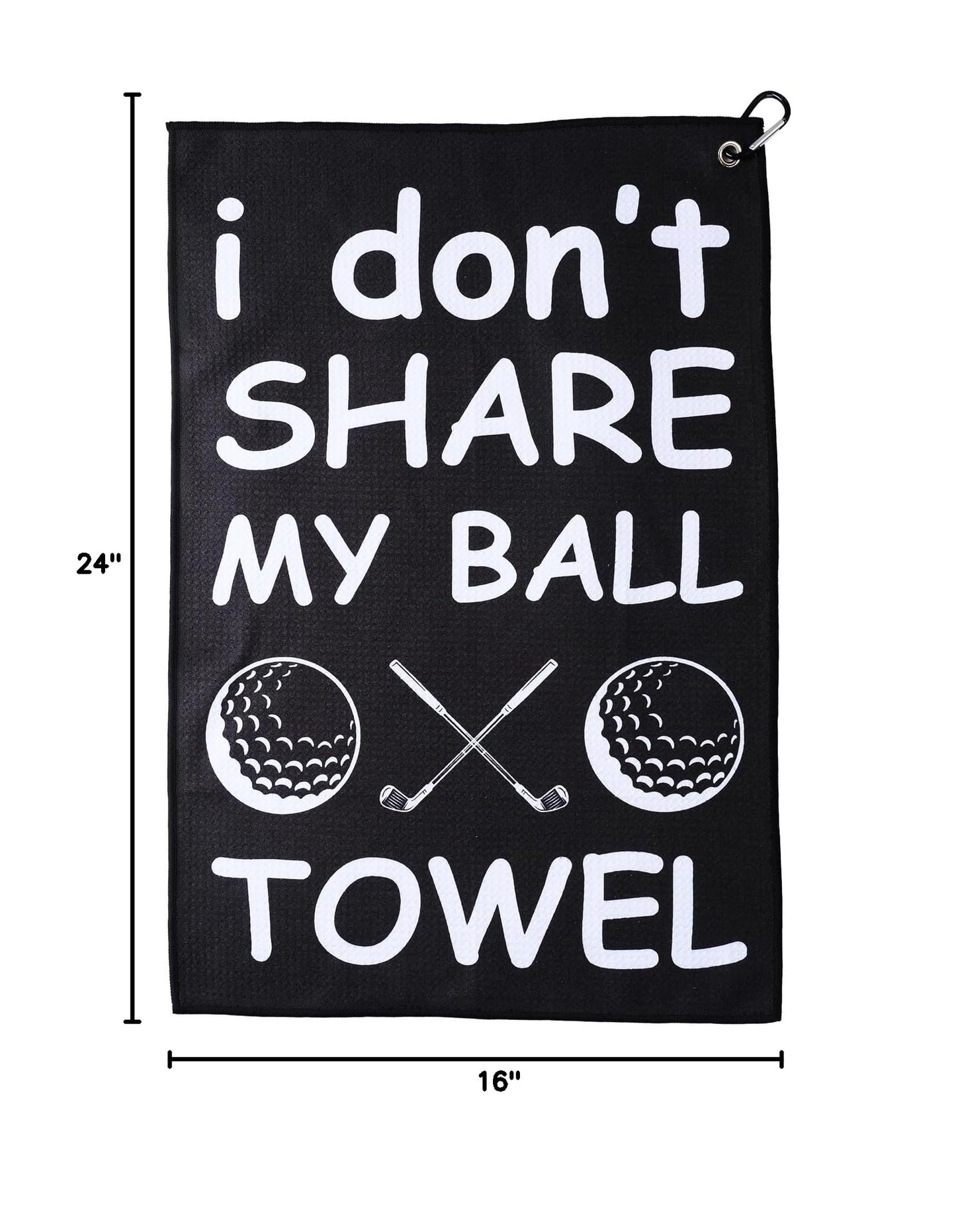 ZEETY Funny Golf Towel – Humorous Golf Towel for Golf Bags, Perfect Golf Gifts & Accessories for Men and Women Golfers