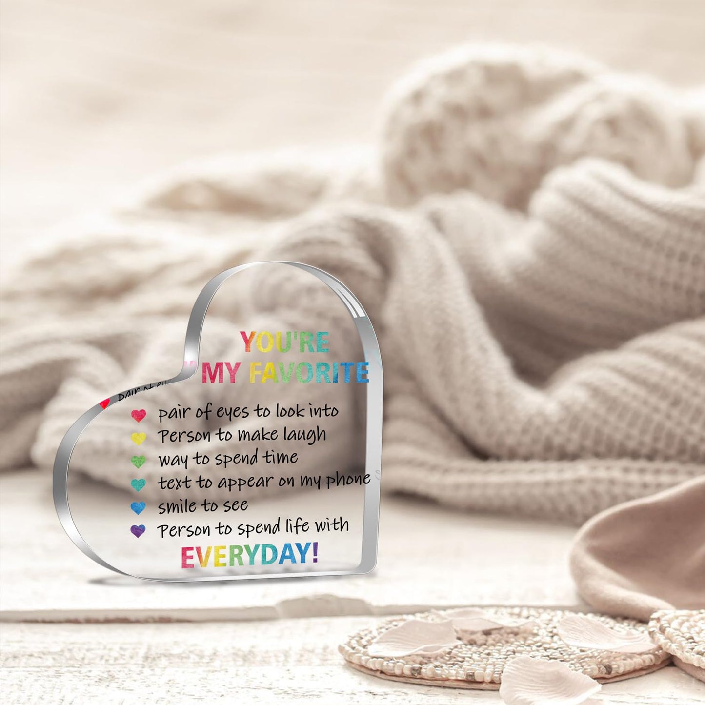 Lesbian Gifts, Mrs and Mrs Wedding Gifts, Pride Newlywed Present Lesbian Couple Engagement Bridal Shower Gifts for LGBT Friends, Romantic I Love You Gift for Her Him