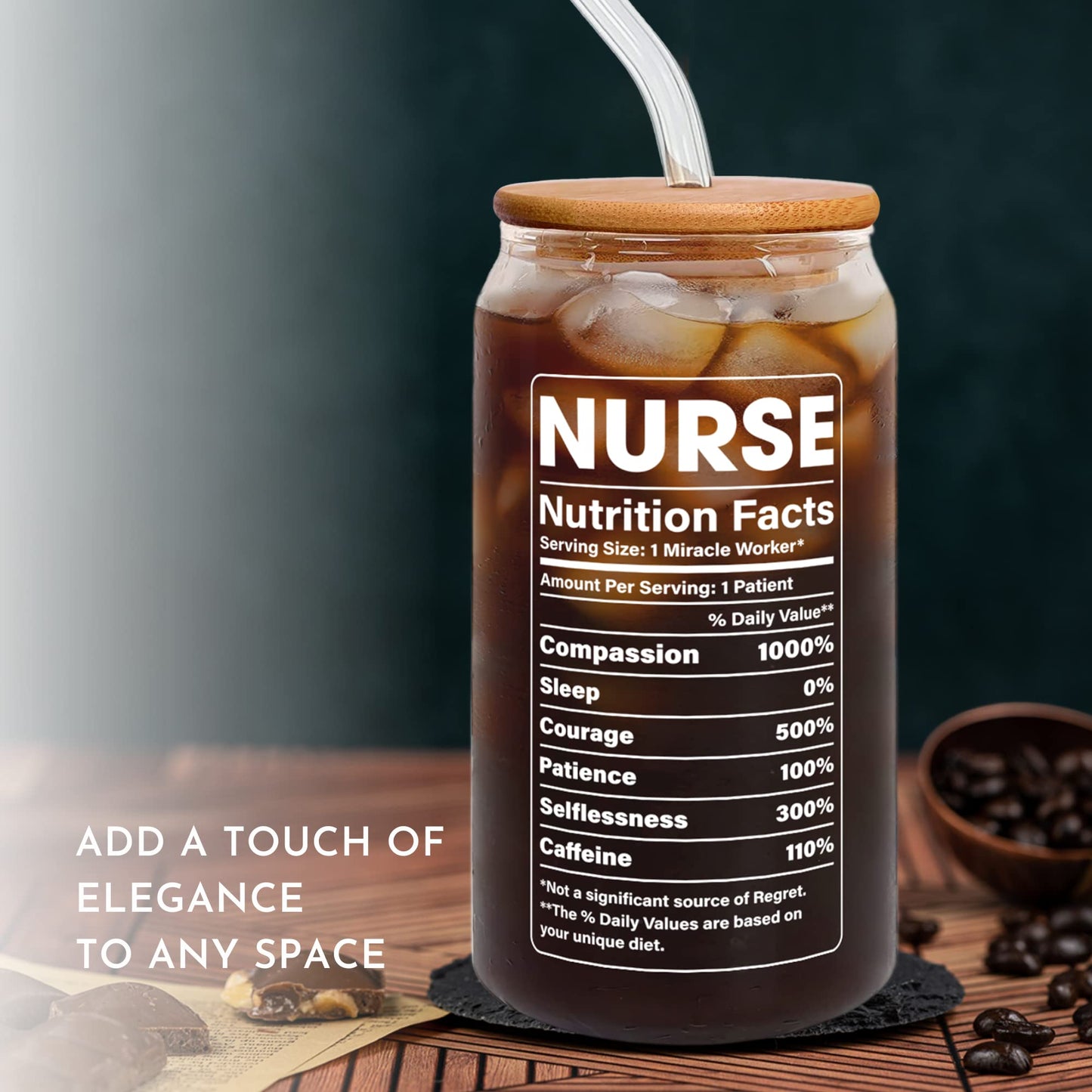 SUCHAGIFT Nurse Gifts for Women - Nurses Week Gifts - Gift for Nurses - Nurse Rn Practitioner Gift for Women - Retirement, Birthday, Graduation, Christmas Appreciation Nursing Ideas - 16 Oz Can Glass