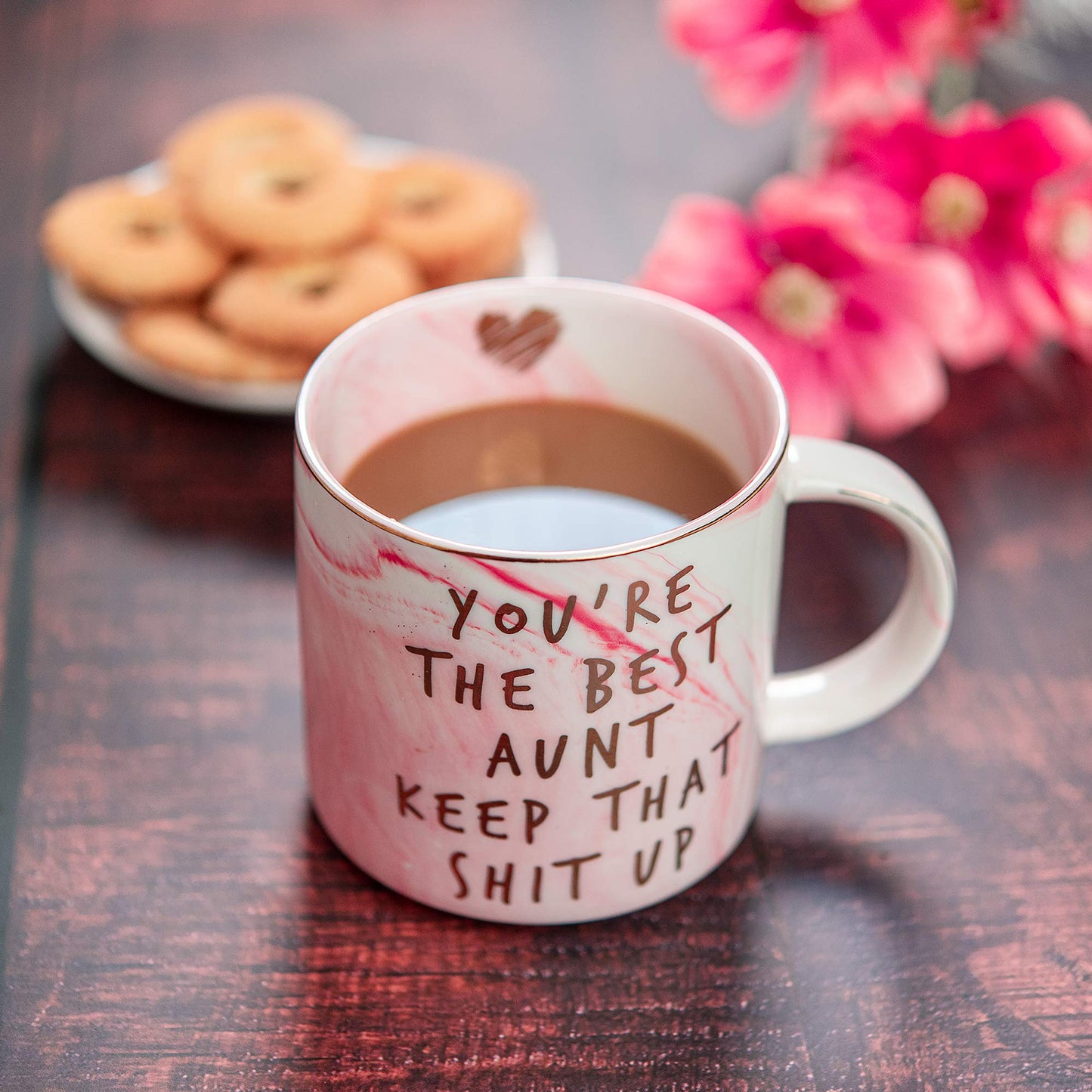 Hendson Aunt Gifts from Niece, Nephew - You're The Best Aunt Keep That S Up - Funny Present for Auntie - BAE Best Auntie Ever Gifts for Birthday - Great Favorite Aunty Mug, Ceramic Coffee Cup