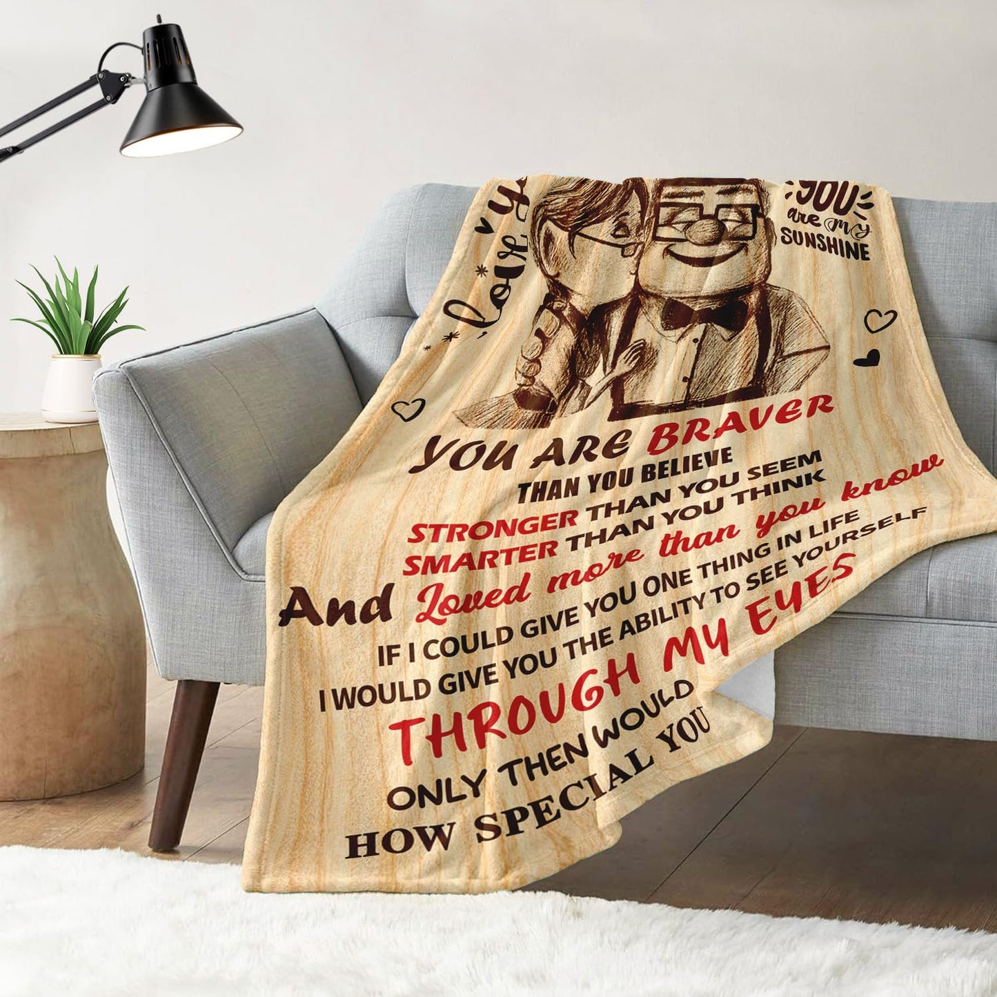 Birthday Gifts for Wife from Husband - Romantic Anniversary Birthday Gifts for Women - Wife Birthday Gift Ideas - Christmas Valentines Mothers Day I Love You Gift for Her - To My Wife Blanket 50"x60"