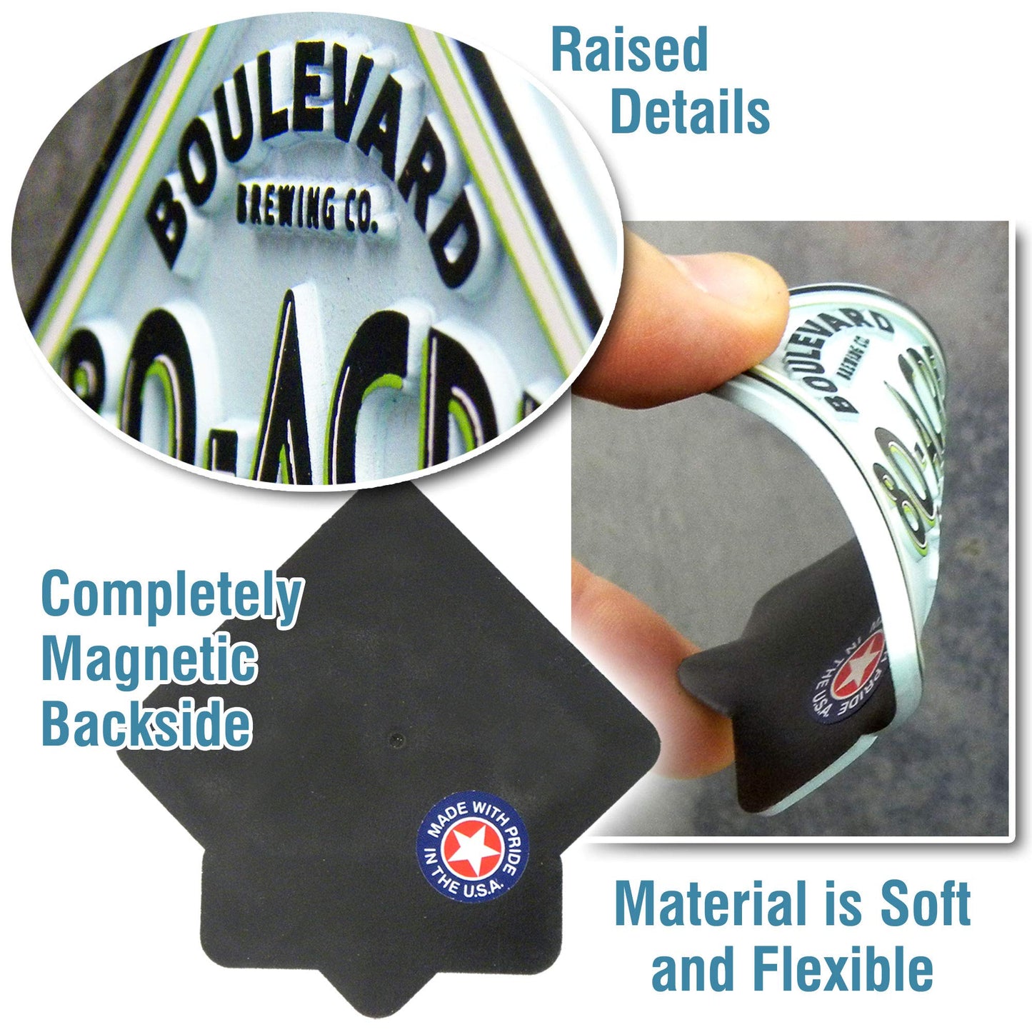 Michigan Six-Piece State Magnet Set by Classic Magnets, Includes 6 Unique Designs, Collectible 3D Rubber Vintage-Style Souvenirs and Gifts Made in the USA