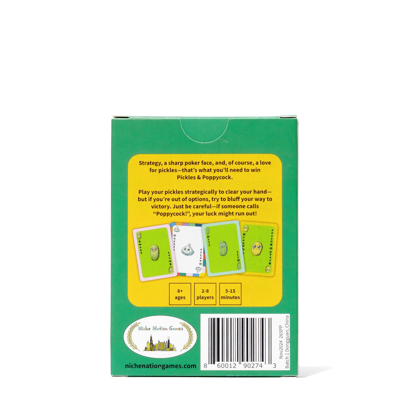 A Card Game for Bluffers and Pickle Lovers - The Perfect Pickle Gift - Card Games for Adults and Kids - Pickle Stuff, Pickle Themed Gifts, Pickle Party, Pickle Lover Gifts - 2-8 Players and Ages 8+