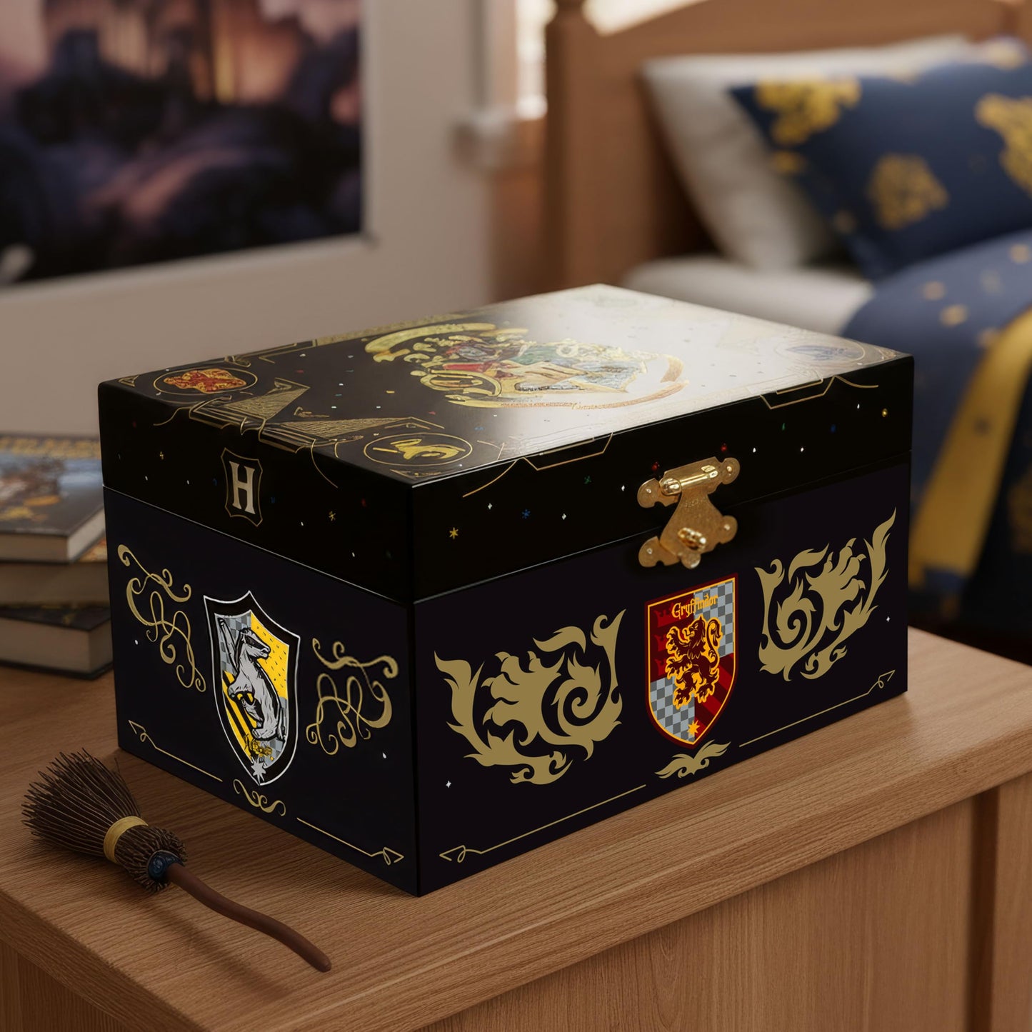 Harry Potter Jewelry Box for Girls Musical Jewelry Box with Spinning Figurine, Harry Potter Toys for Kids Ages 3-7