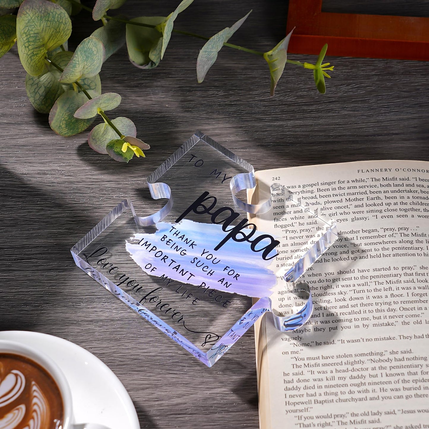 Papa Gifts from Grandkids - Papa Gifts from Grandchildren - Best Papa, Grandpa, Grandfather Gifts Card, Papa Fathers Day, Grandparents Day, Birthday Gifts from Grandkids - Papa Puzzle Piece