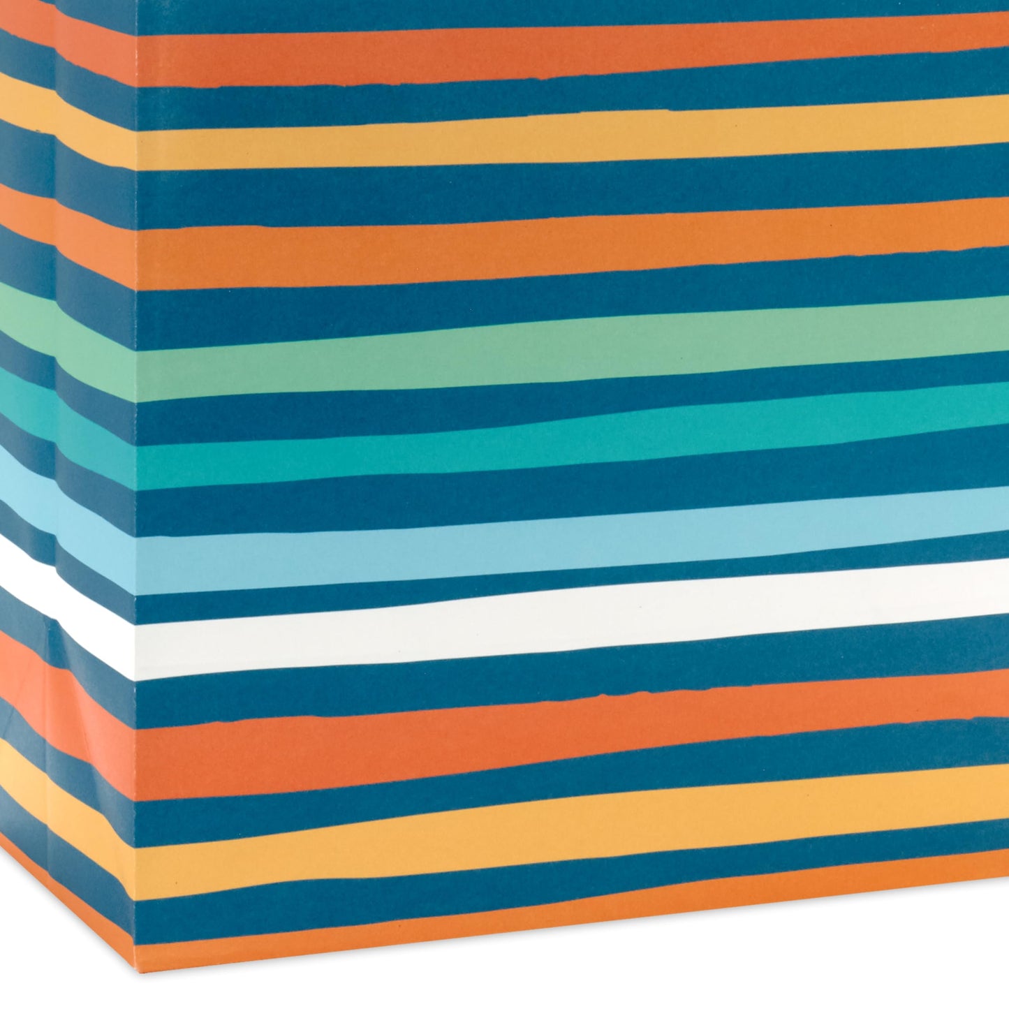 Hallmark Teal and Yellow Birthday Gift Bag Assortment (8 Bags: 3 Small 6", 3 Medium 9", 2 Large 13") Dots, Stripes, Happy Birthday