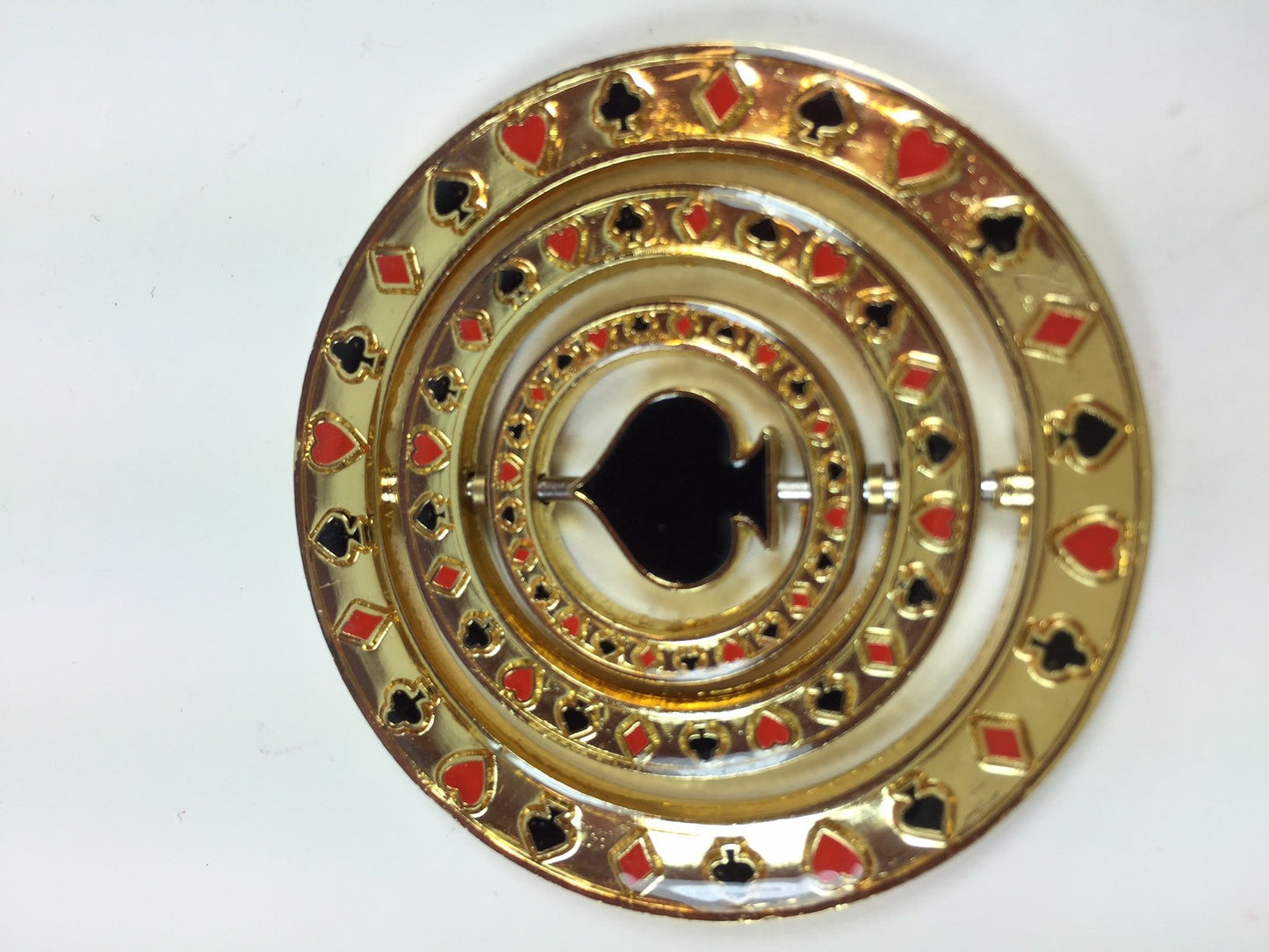 Poker Weight Triple Spinner (with Spade in Center) Commemorative