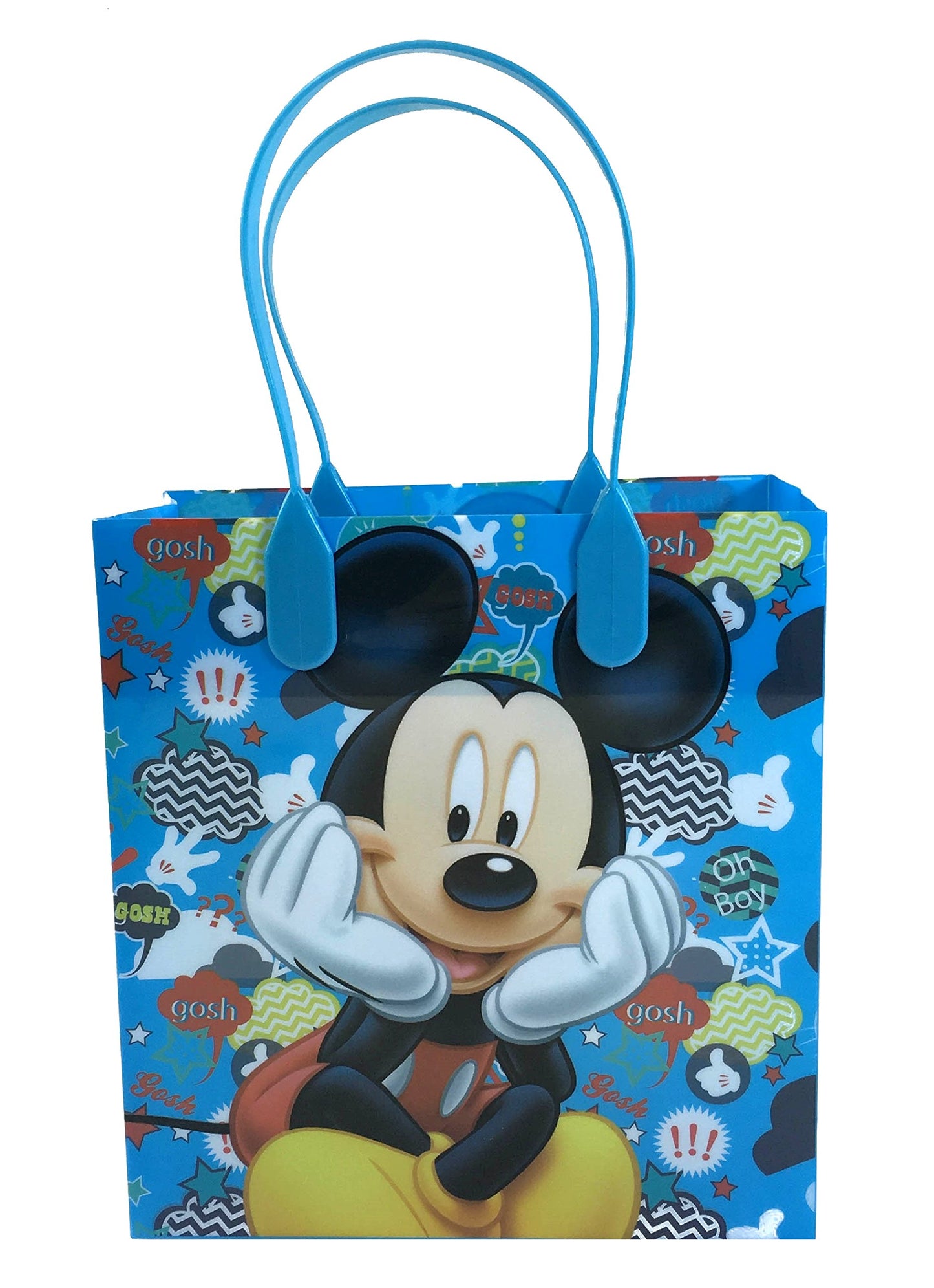 Disney Mickey Mouse Reusable Party Favor Goodie Small Gift Bags 12 (12 Bags)