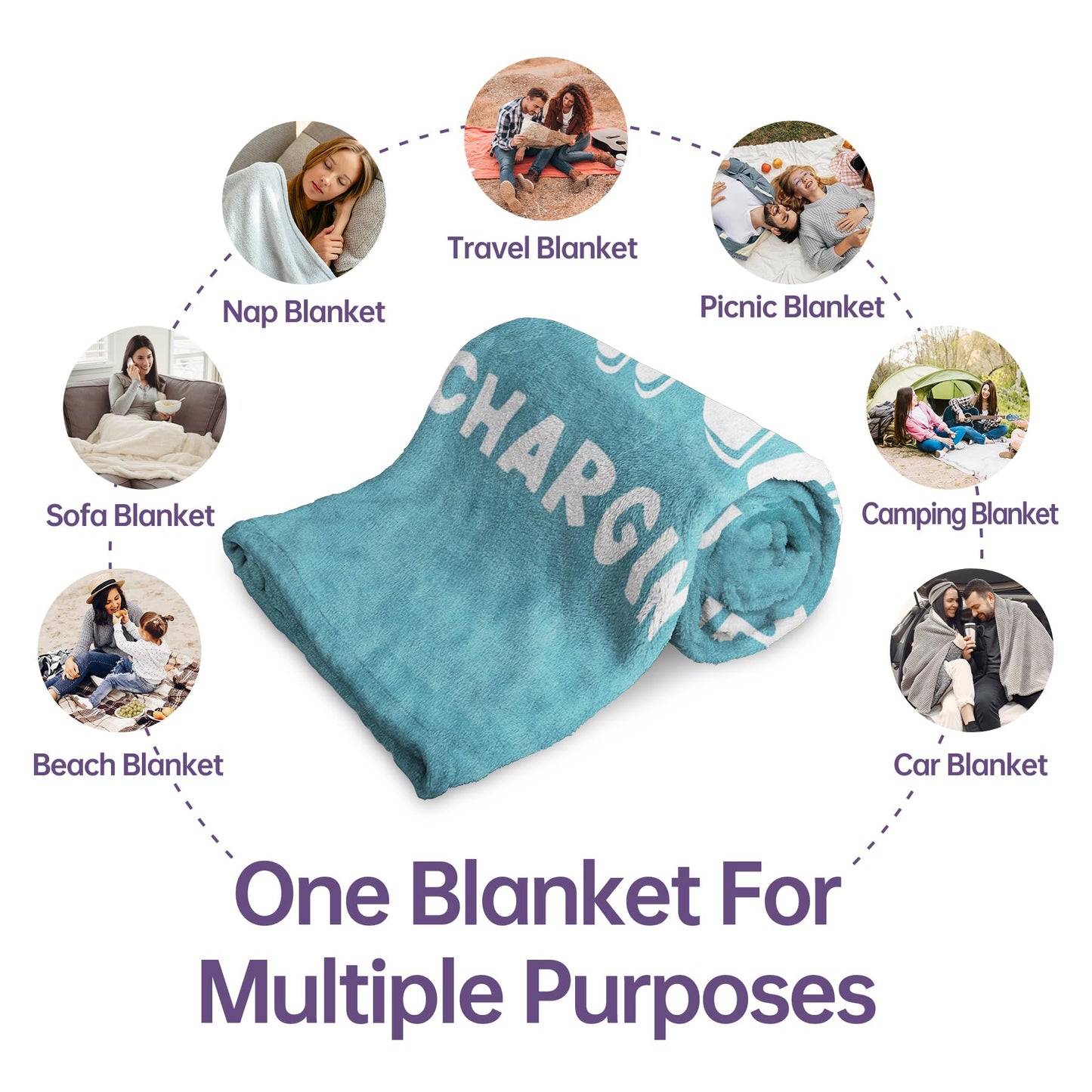 Funny Nana Gifts for Mothers Day, Nana is Charging Sloth Blanket, Nana Birthday Gifts, Gifts for Nana from Grandkids for Mothers Day Christmas, Soft Sloth Throws Blankets for Nana 60"X50"