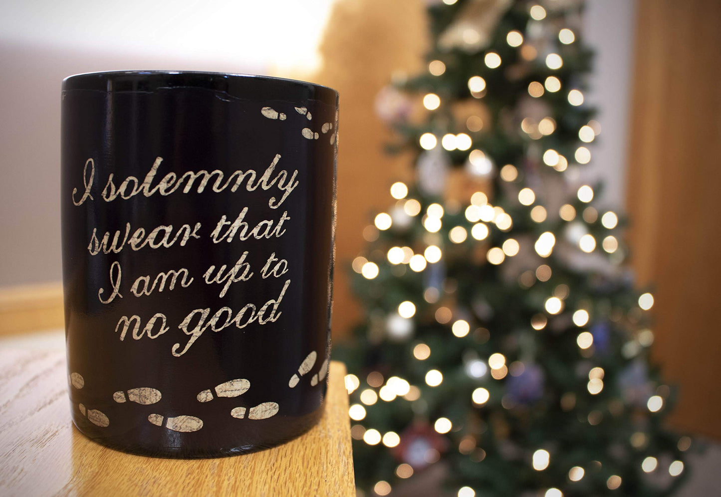 Morphing Mugs Harry Potter - Marauder's Map - I Solemnly Swear – 16 oz Large Ceramic Heat Sensitive Clue Mug – Full image revealed when HOT liquid is added MMUGC924