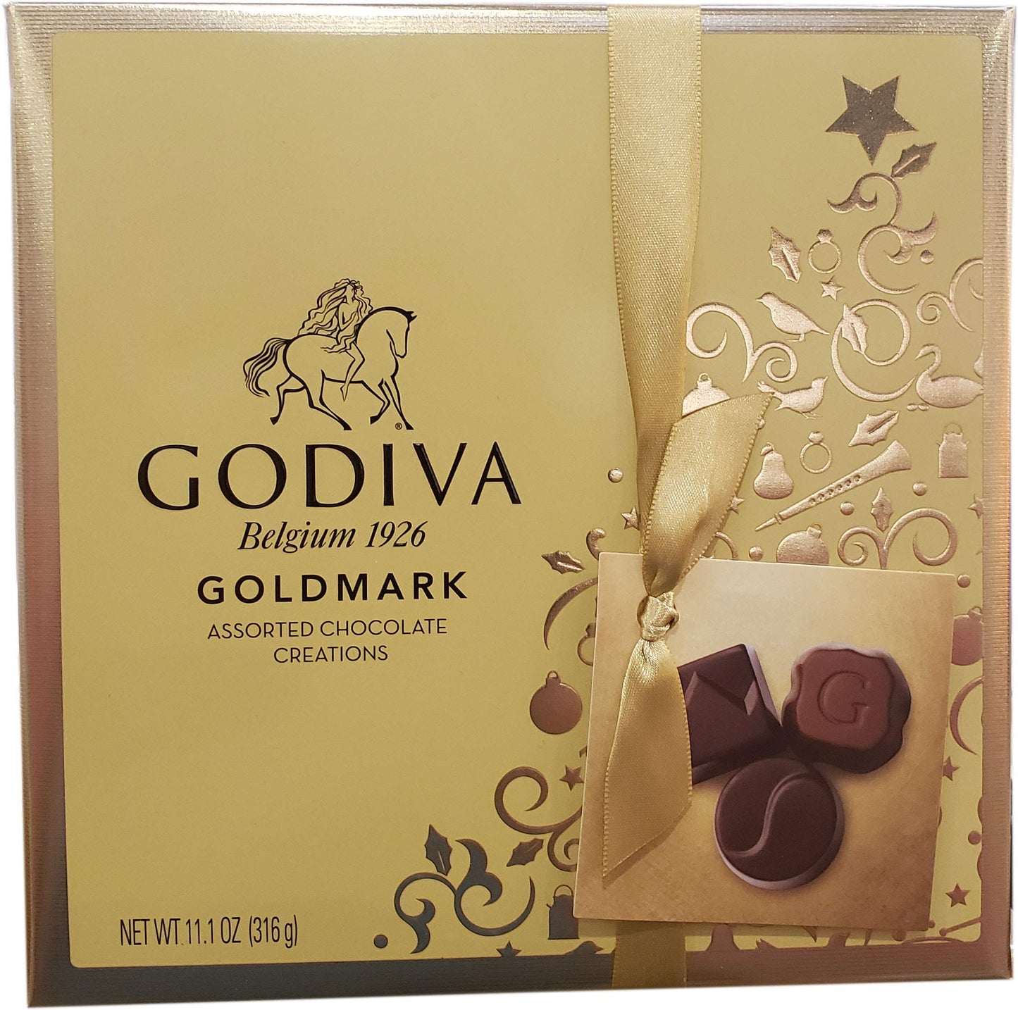 Godiva 27Piece Belgium Boxed Assorted Chocolates, 11.1 Oz