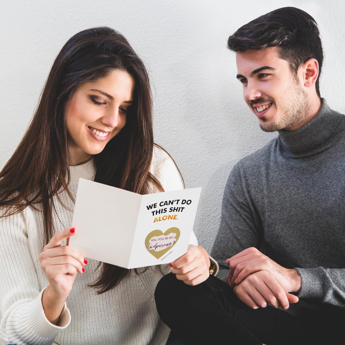 Funny Godparents Proposal Gift Scratch Off Card, Will You Be My Godparents Card, Godparents Request Asking Card - We Can't Do This Alone