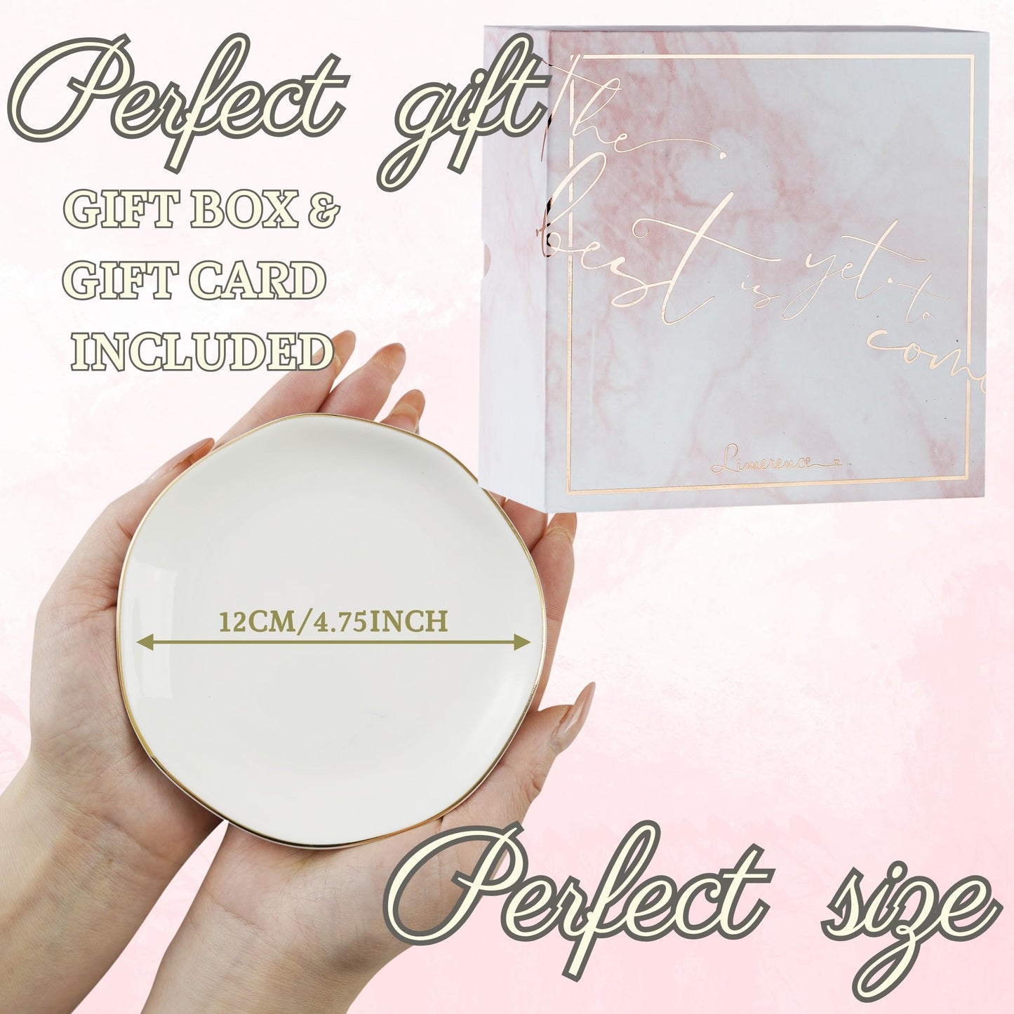 InnoBeta Witchy Gifts for Women, Moon Gifts Ceramic Jewelry Tray Decorative Trinket Dish for Rings Earrings Necklaces Bracelet Watch Keys
