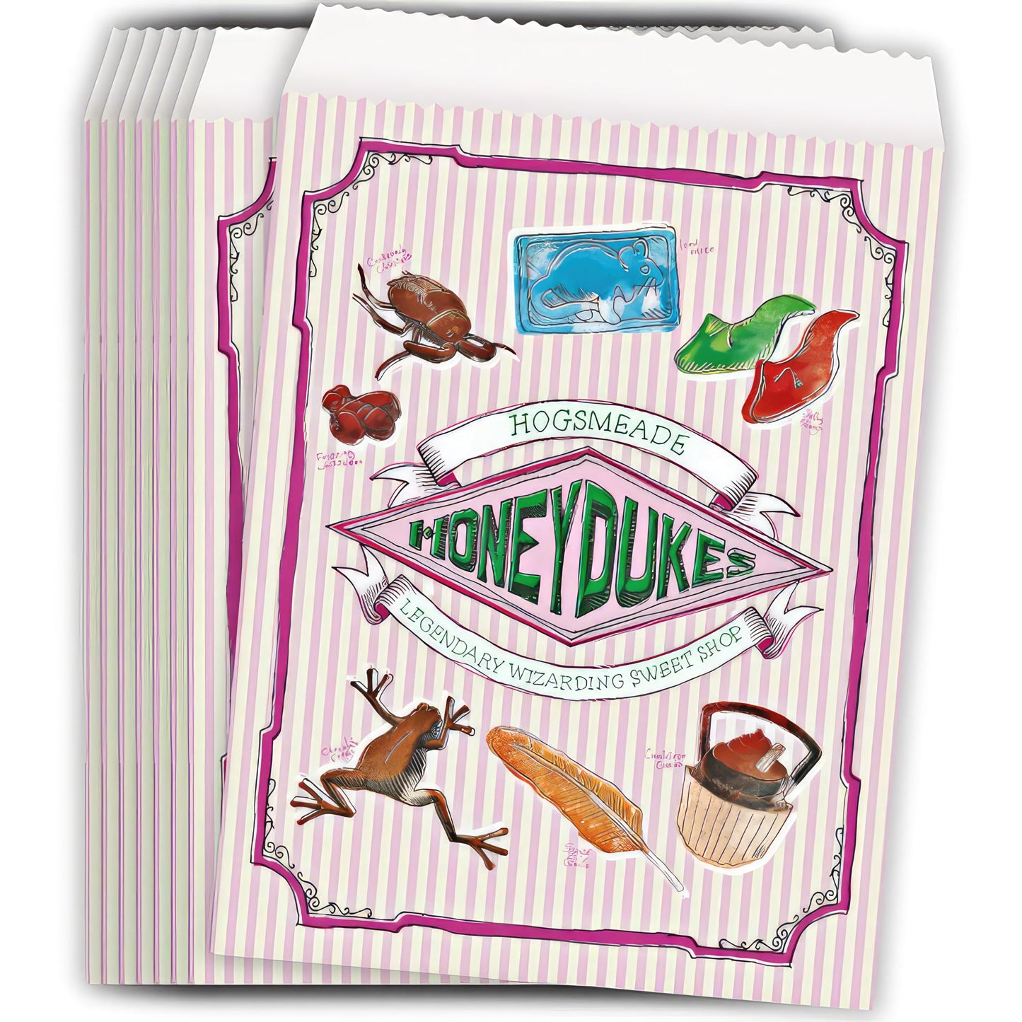Harry Potter Paper Treat Bags - 8.6" x 6.5" (8 Pcs) | Premium & Multicolor Paper Bags - Perfect for Parties, Favors, and Gifts