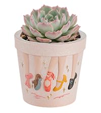Dance Gift for Dancer Women: Hand-Painted Planter with 3D Relief - Dance Themed Gifts for Dance Lover Teacher Coach Girl - Dancer Present for Teachers Appreciation Week Christmas Birthday