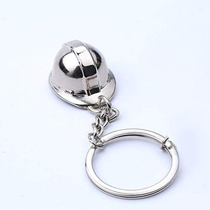 RDD 3D Metal Hard Hat Helmet Builder Construction Safety Hat Keychain Novelty