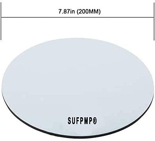 Mouse Pad Dj 45 RPM Adapter Silver Turntable, Round Mousepad, Non-Slip Rubber Base Mouse Mat for Laptop and Computer