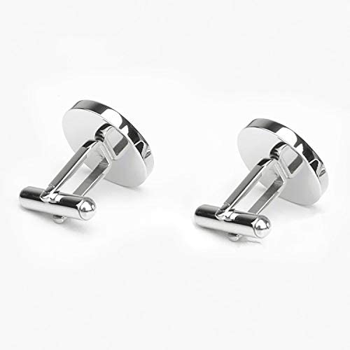 Kooer Custom Personalized Cufflinks & Tie Clip Set Wedding Jewelry Cufflinks Engraved Gifts for Men