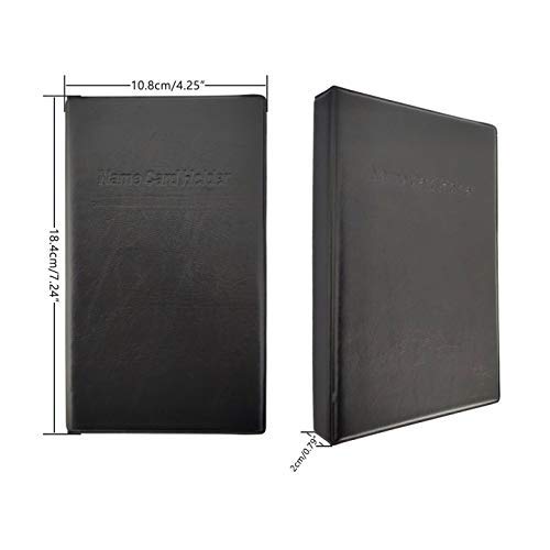 ZUFECY Business Card Organizer Business Card Holder Book, Portable Business Card Binder File Sleeve Storage, Business Card Holders,120 Cards