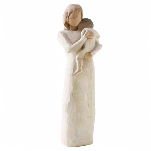 Willow Tree Child of My Heart, Into My World You Came, Bringing Sun into My Life, Making Family Our Name, for New, Adoption, or Blended Families, Sculpted Hand-Painted Figure