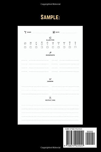 My Best Fucking Cocktails: Blank Mixed Drink Cocktail Recipe Book Journal to Write in - Organizer for Beginners & Experienced Mixologists & Home Bartenders - Best Cocktail Gifts for Men & Women