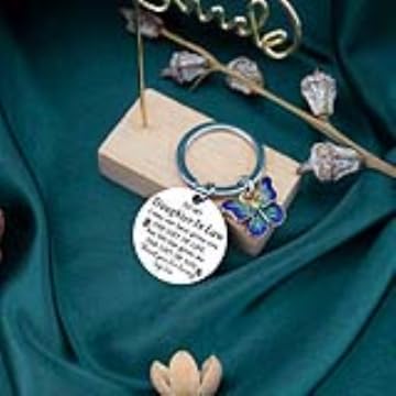 Unique Mothers Day Gifts for Daughter In Law Mother In Law Birthday Wedding Engagement To My DaughterLaw Keychain