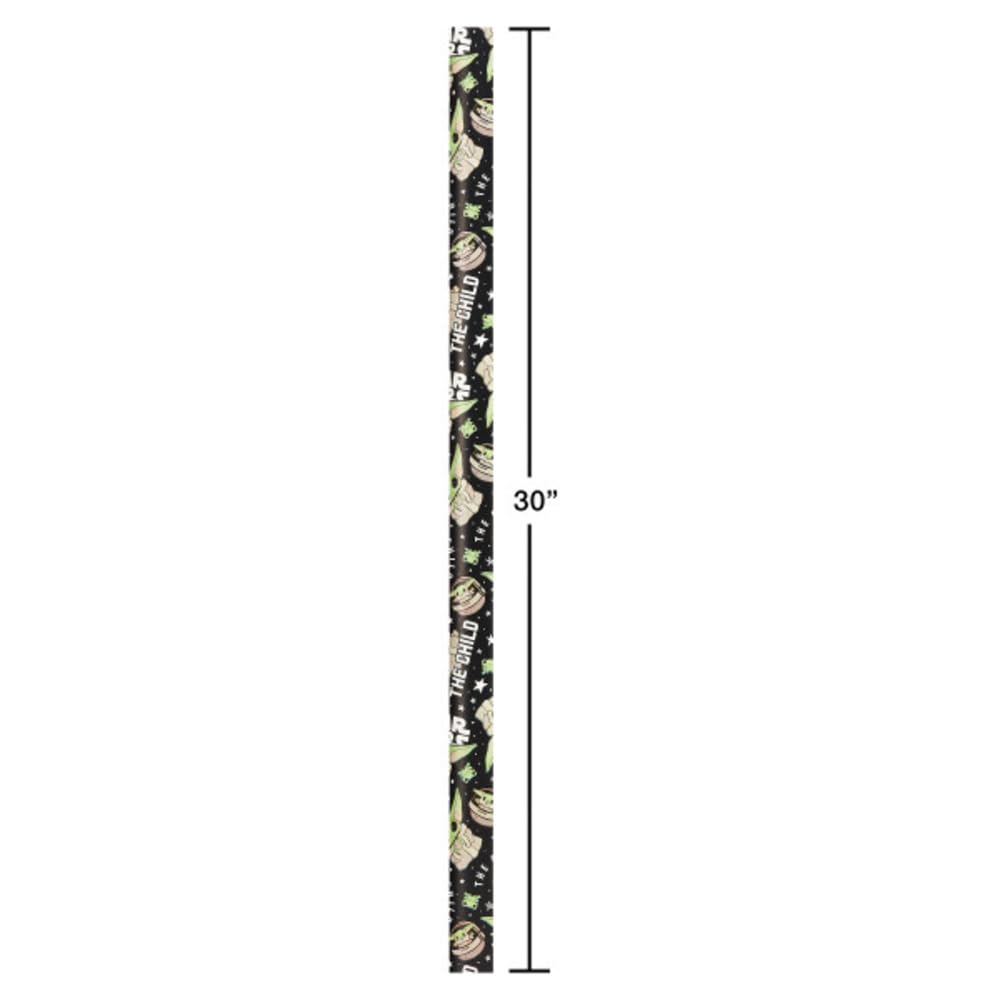 American Greetings Star Wars Mandalorian Wrapping Paper, The Child/Baby Yoda (1 Roll, 75 sq. ft.)