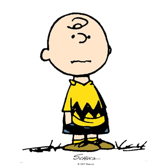 CafePress Charlie Brown Small Die Cut Sticker, 3"x4" Matte Finish
