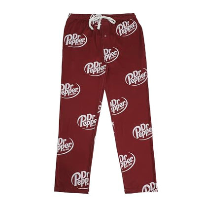 Dr Pepper Soda Logo All-Over Print Men's Sleep Pajama Pants