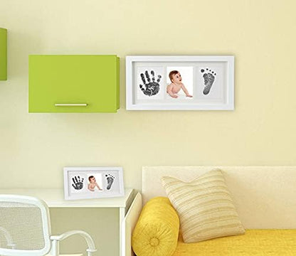 Baby Prints Handprint and Footprint Kit, Newborn Hand and Footprint Keepsake with 2 Safe Clean-Touch Inkless Ink Pad, Gift to New Parents or Baby Boys Girls Shower Registry