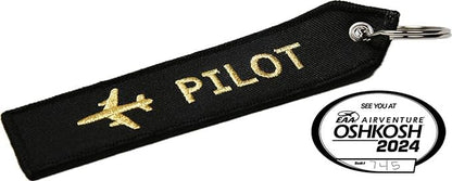 Flight Crew Keychain – Embroidered Aviation Luggage Tag for Pilots, Flight Attendants, Students & Future Pilots – Fly Safe Keychain & Gifting for Men, Women & Kids