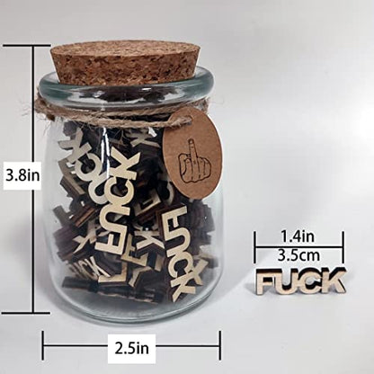 U\C Fuck to Give,Jar of Fuck Gift Jar (8oz),Give a Fuck in a Bottle Gag Gift Birthday,Christmas,Holiday,Funny Gift,Gift to Friend,Anniversaries Gift for Valentines Day Encouragement Gift