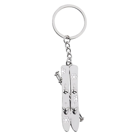 Ski Themed Gifts for Women Men Daughter Son Friends Christmas Gifts for Husband Wife Snowboarding Keychain Snowflake