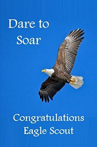 Scout Congratulations Card and Pin Dare to Soar Gift Set for Eagle Scout