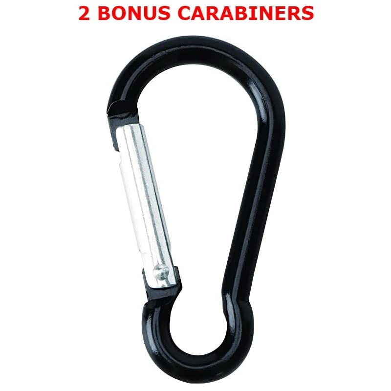 Great 1 Thin White Line American Flag Keychain Tag with Key Ring & Carabiner 2-Pack - EMT, EMS, Paramedic