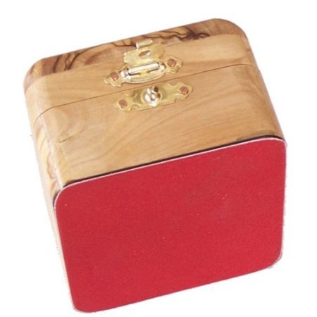 Holy Land Imports Olive Wood Box First Communion.(1.4" H)