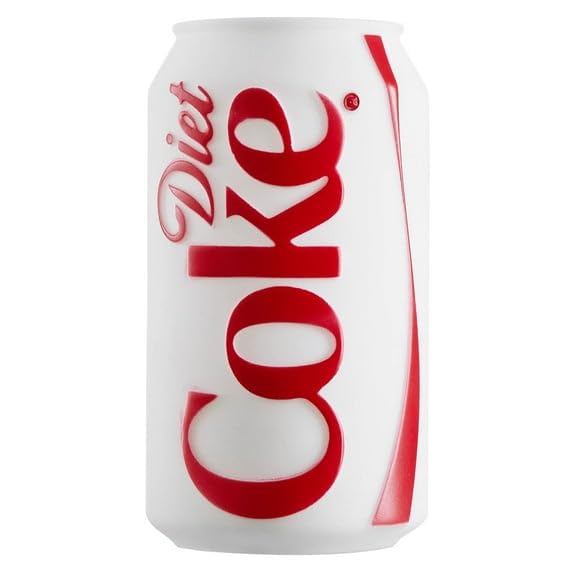 Diet Coke Squishy Night Light 5.7" LED Soft Mood Lamp for Decor, Kids Bedrooms, Collectors & Gift Giving
