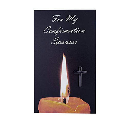 Confirmation Prayer Card and Cross Pin | Great Gift | Catholic Jewelry