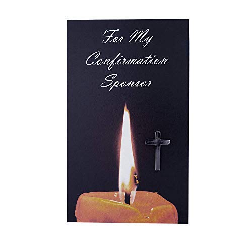 Confirmation Prayer Card and Cross Pin | Great Gift | Catholic Jewelry