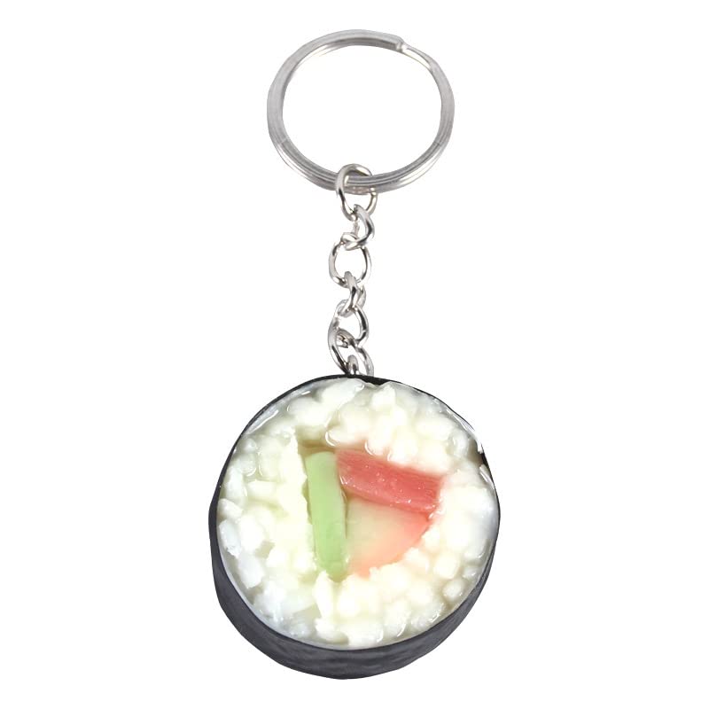 tenghong2021 Imitation Food Keychain Fried Chicken Leg Nuggets Wing Creative Keyring Fun Cute Handbag Purse Car Accessories