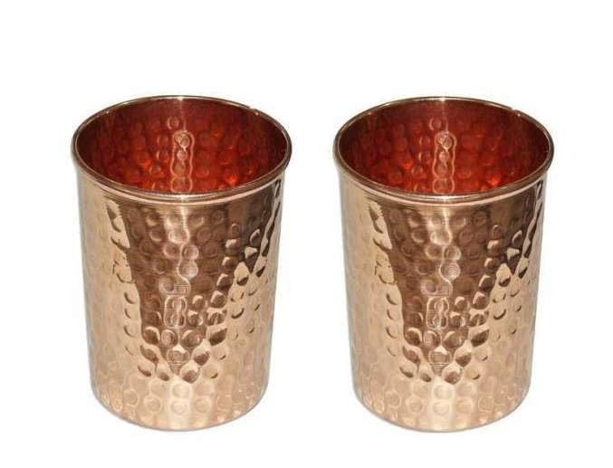 Real Copper Cups - Pure Copper Drinking Mugs, Copper Glasses & Coffee Mugs - Perfect Gifts