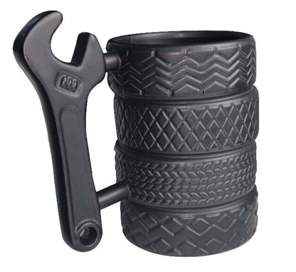 EXIGENT Tire Car Mechanics Ceramic Coffee Tea Cup Mug Collectible 12 OZ (Wrench)