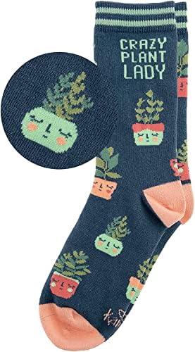 Karma Womens Crew Sock, Lemon Tree, 1 Pair Pack Of 1 US