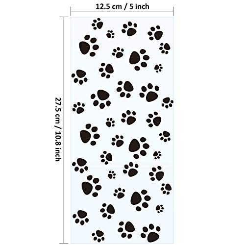 Blulu 100 Pieces Dog Treat Bags Puppy Party Favor Pet Paw Cone Cellophane Bags Candy Heat SealableDog Paw Gift with 100 Pieces Silver Twist Ties for Pet Cat Treat Party Favor(Black)